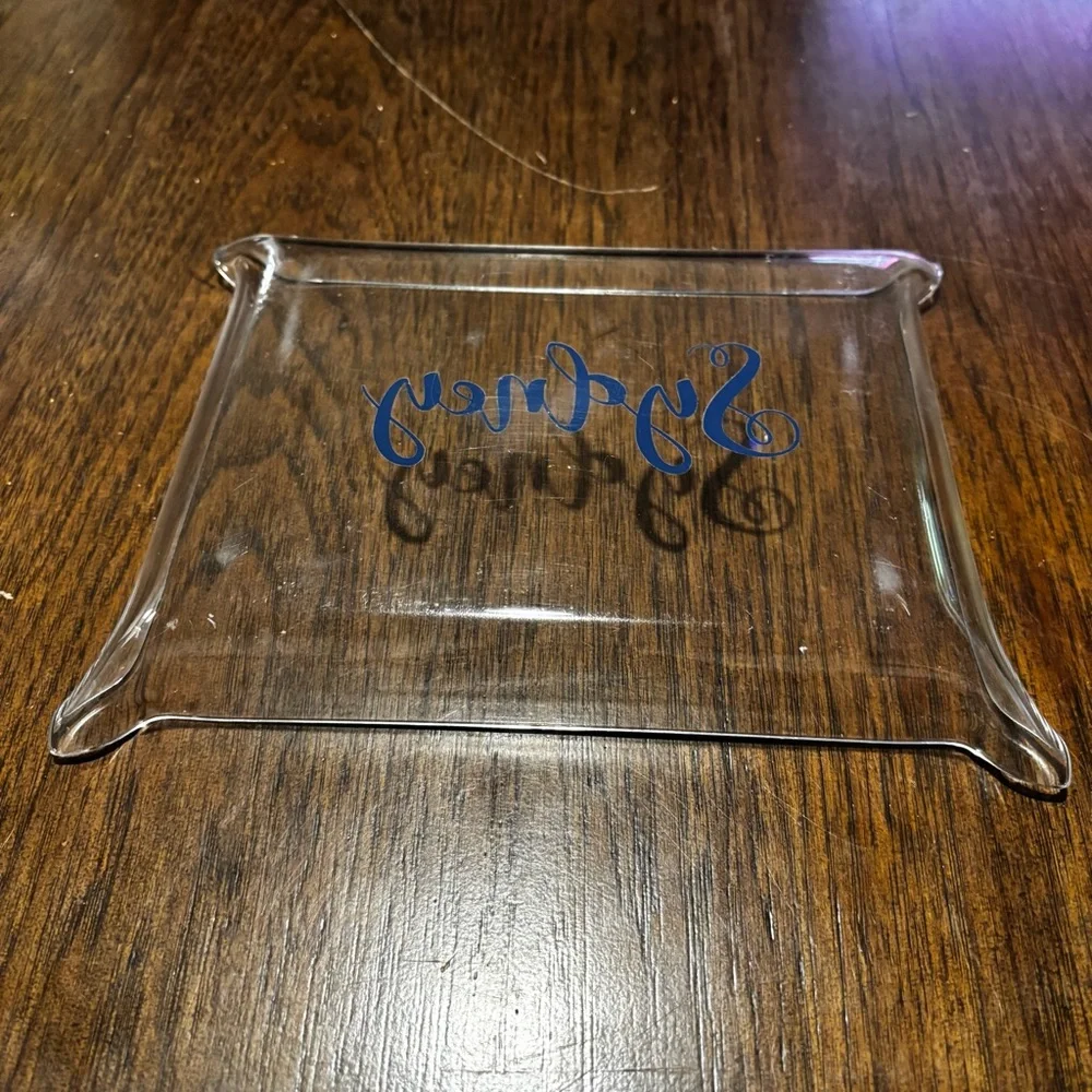 Clear Acrylic Tray with “Sydney” Monogram
